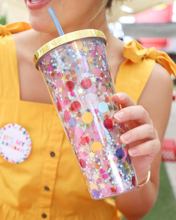 Celebrate Every Day Confetti Tumbler