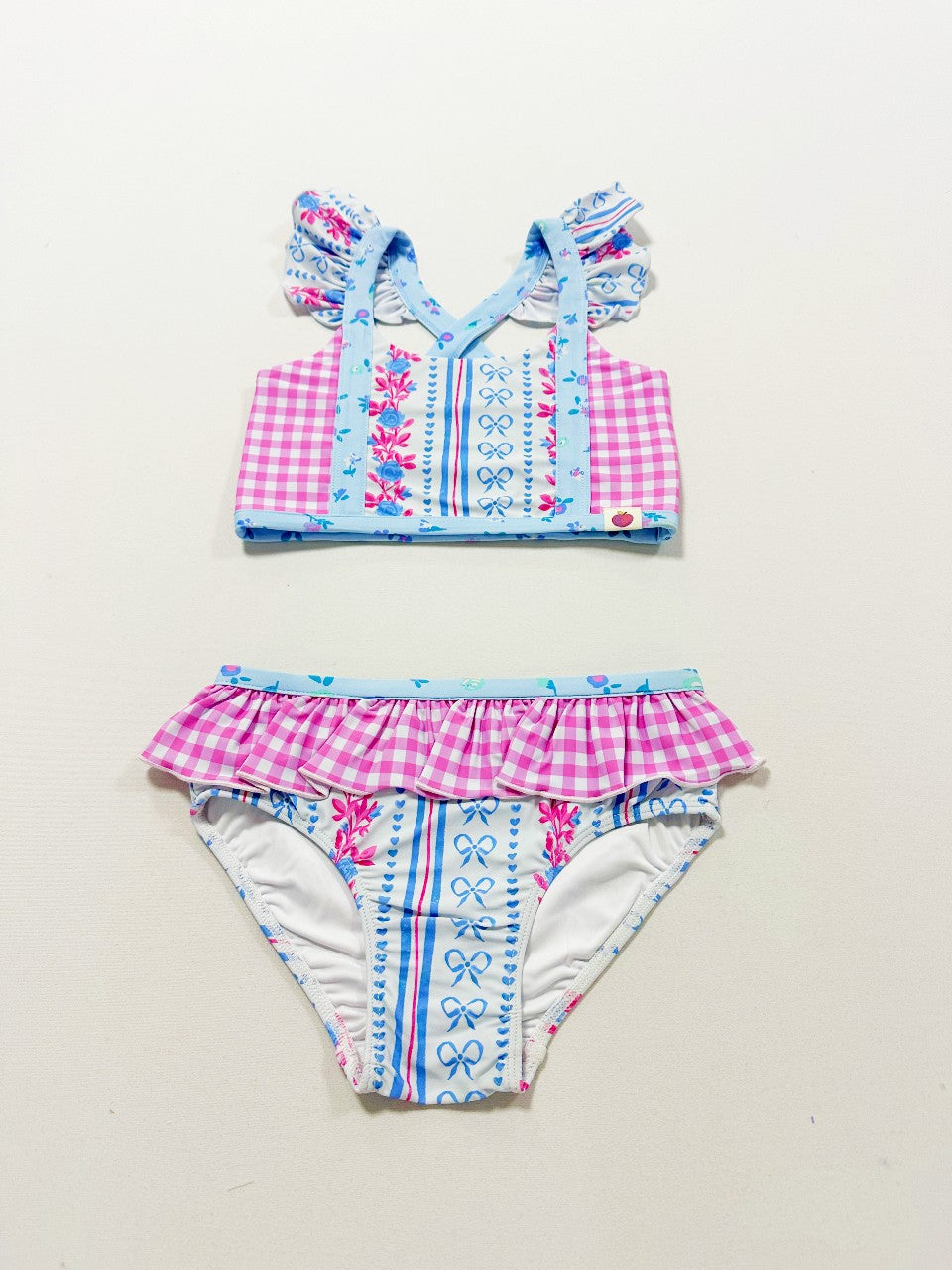 Nora Swimsuit - Rosé Ribbon Luxe