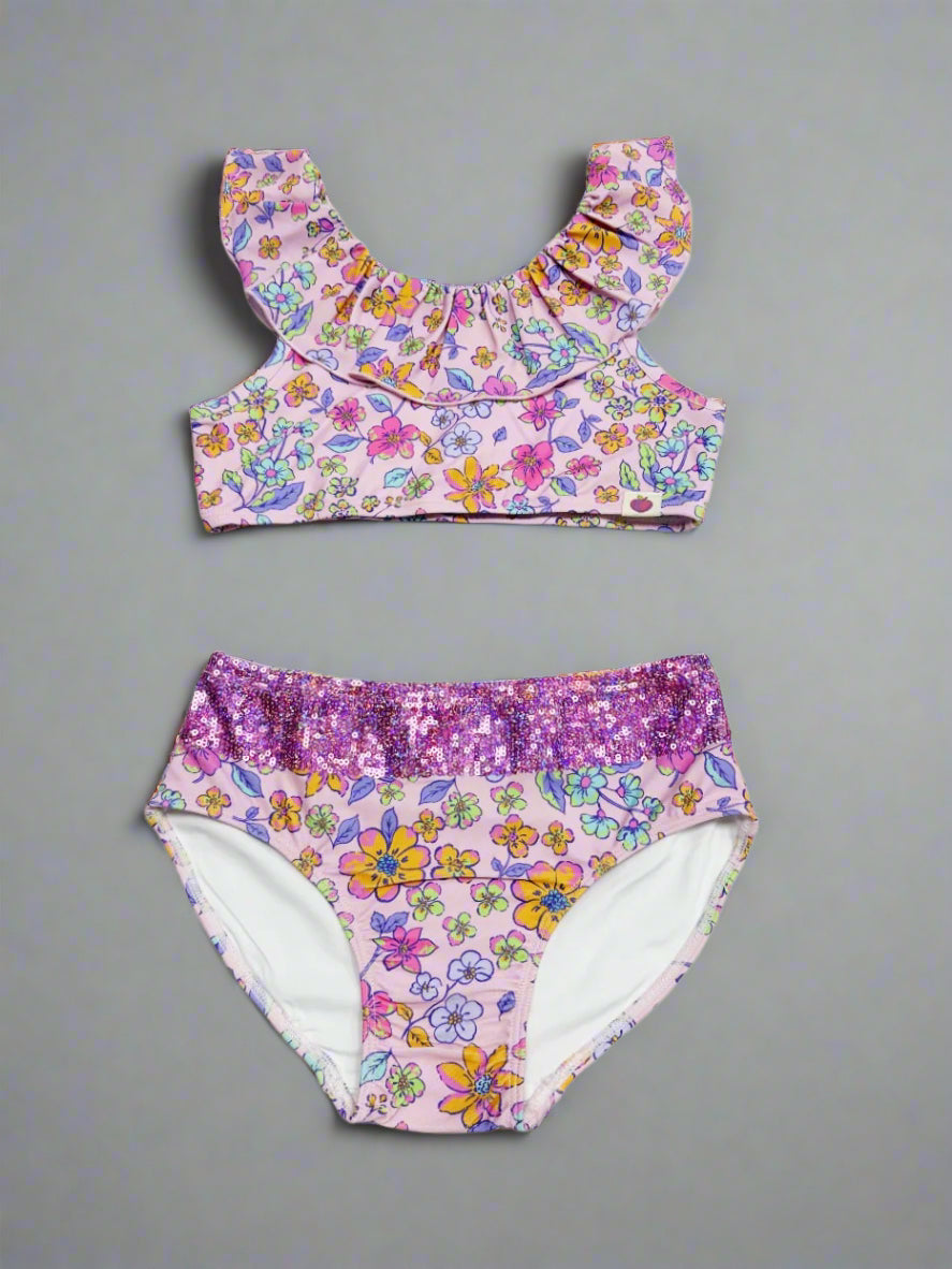 Vera Swimsuit - Sunset Sorbet Sequin