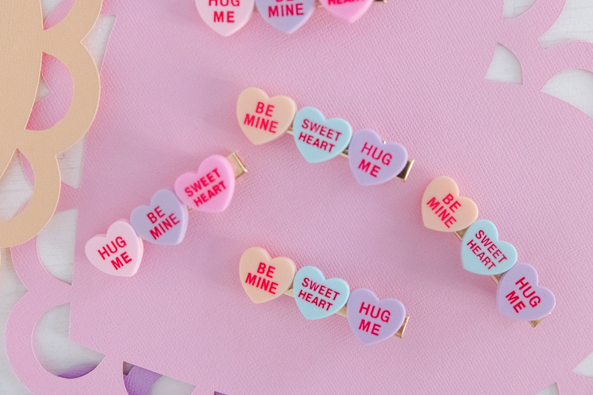 Love Language Hair Clip Set