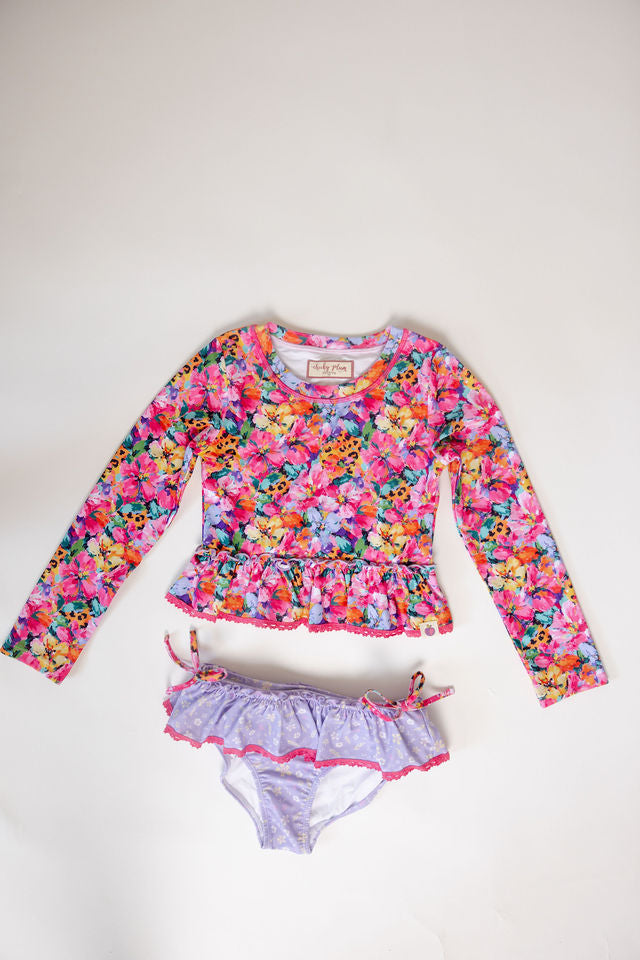 Rashguard Swimsuit - Wildflower Safari