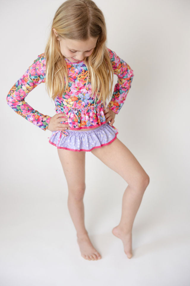 Rashguard Swimsuit - Wildflower Safari