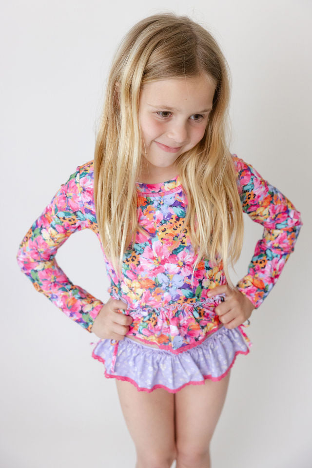Rashguard Swimsuit - Wildflower Safari