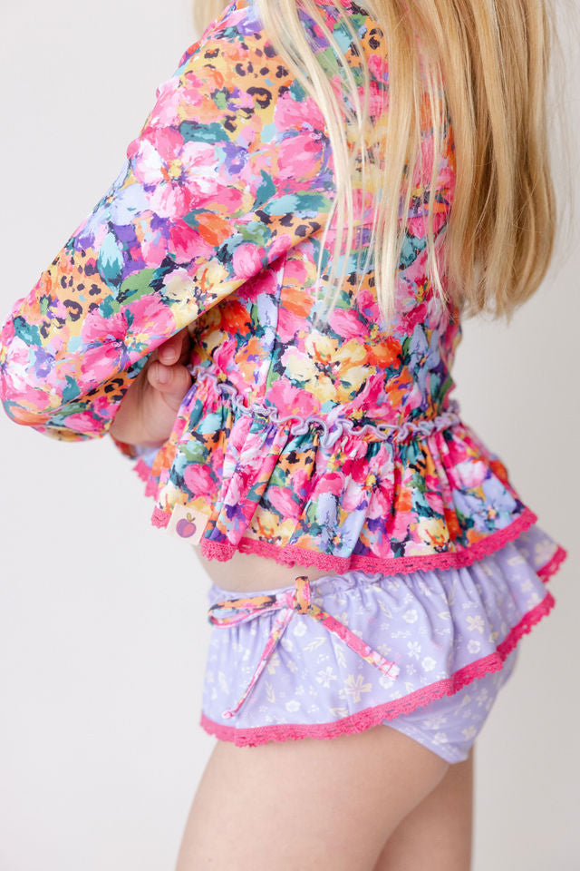 Rashguard Swimsuit - Wildflower Safari