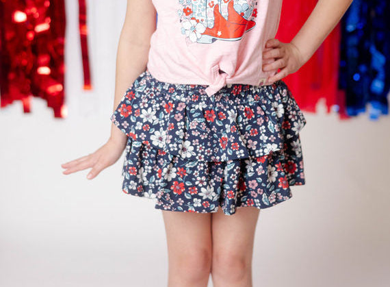 Blair Skirt - Patriot Posy