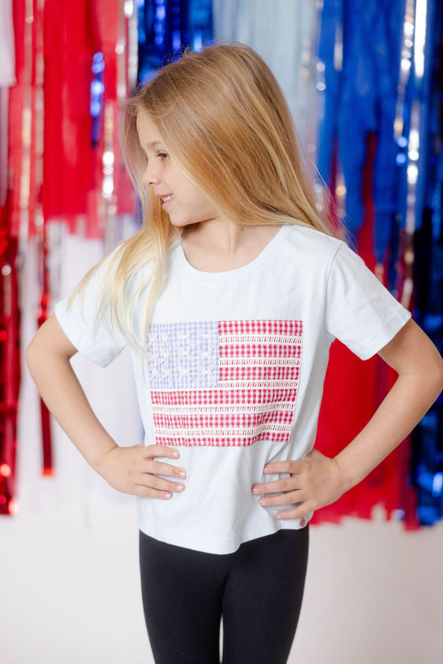 Applique Graphic Tee - Gingham Glory (Pre-Order)