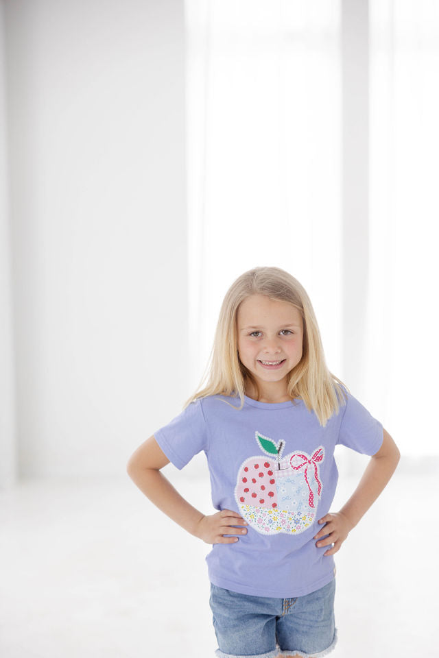 Graphic Tee - Apple Patchwork Charm