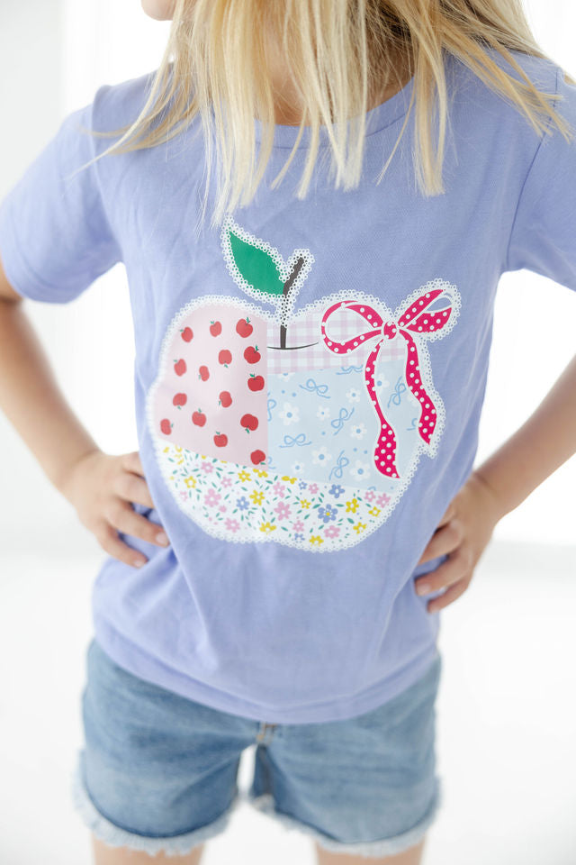 Graphic Tee - Apple Patchwork Charm