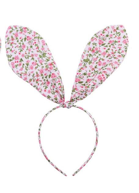 Springtime Bloom Bunny Ears Headband