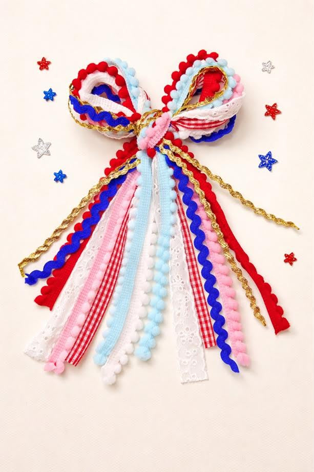 Textured Hair Bow - Liberty Belle (Pre-Order)