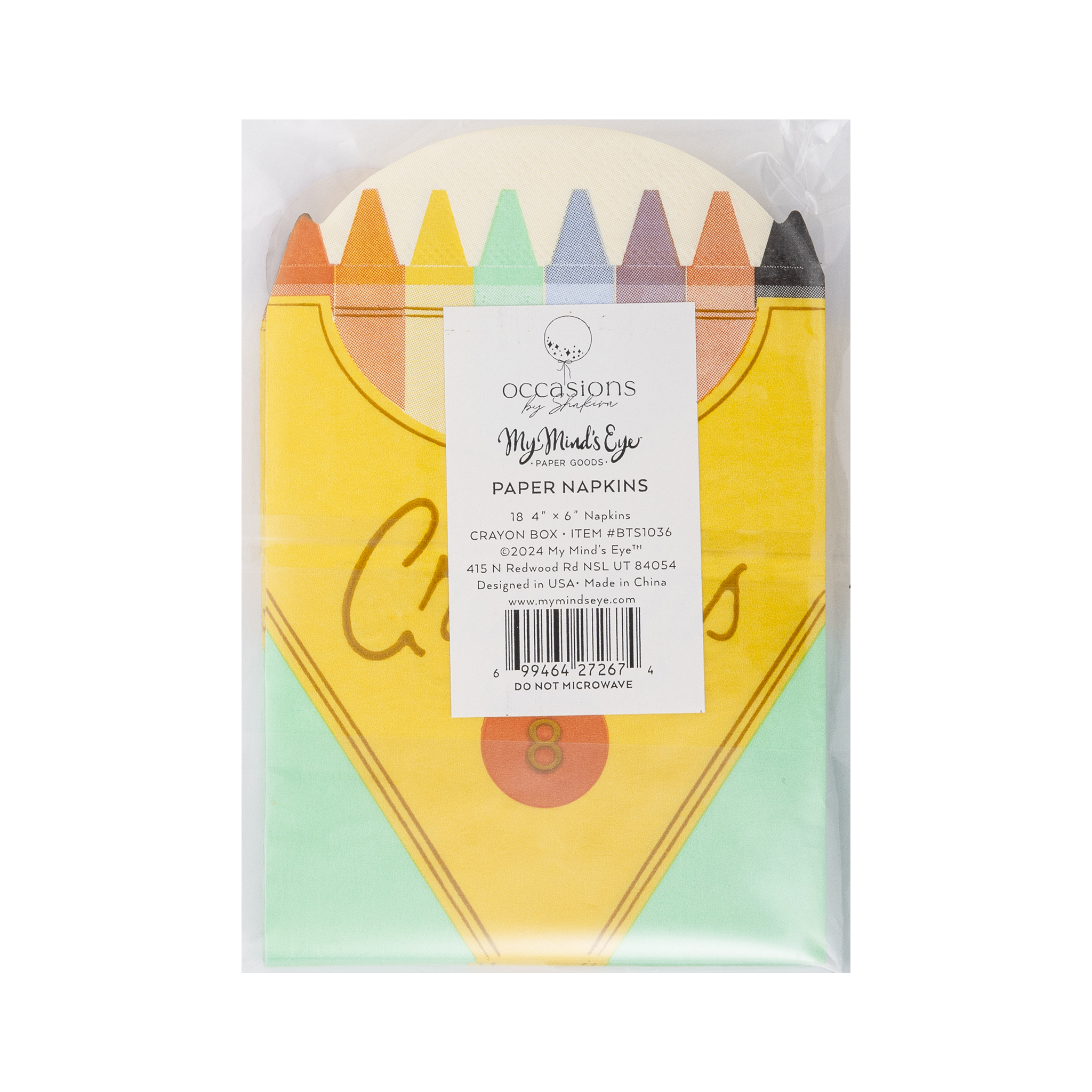 Crayon Box Napkin - 18 PK