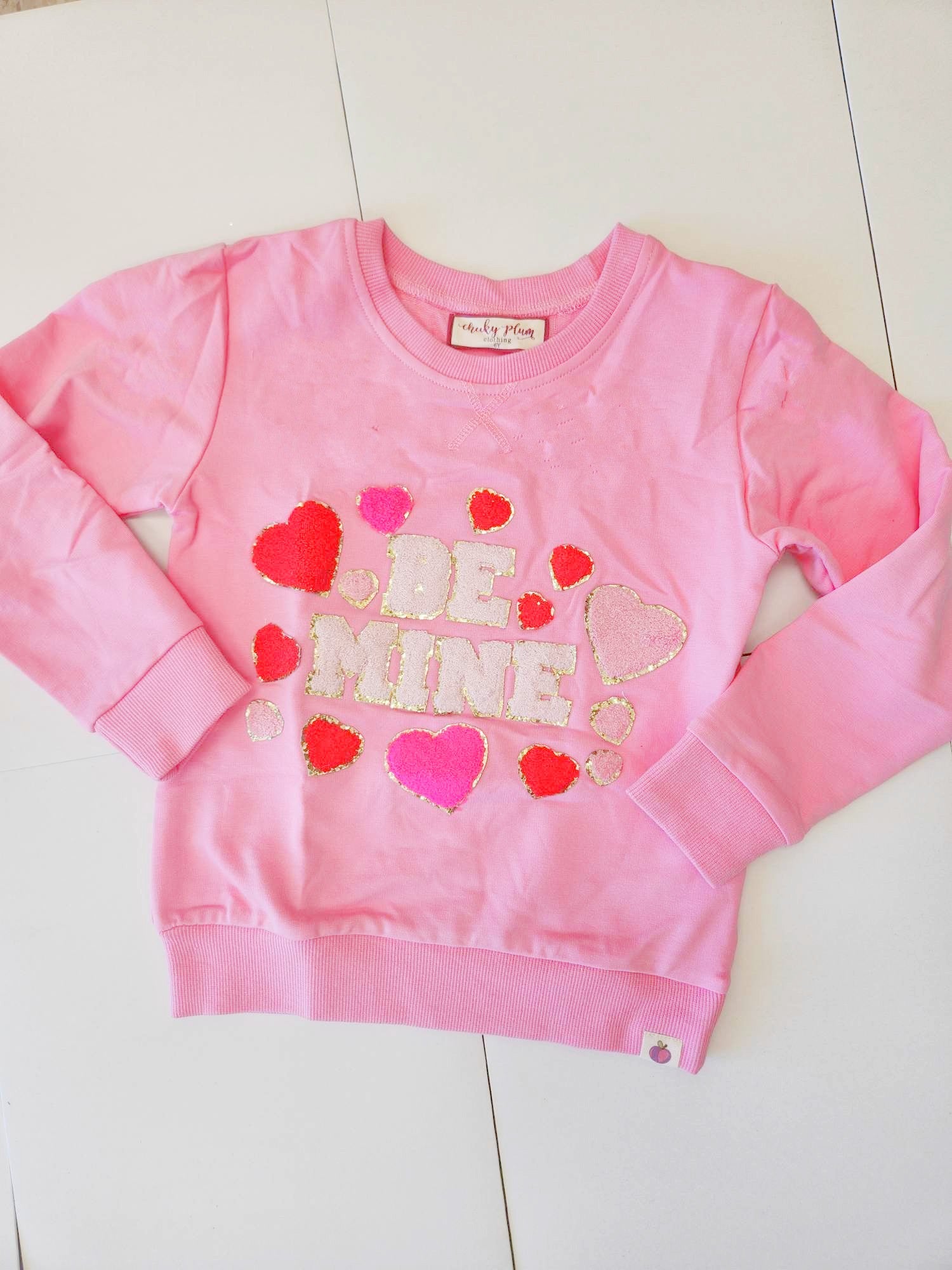Chenille Sweatshirt - Be Mine