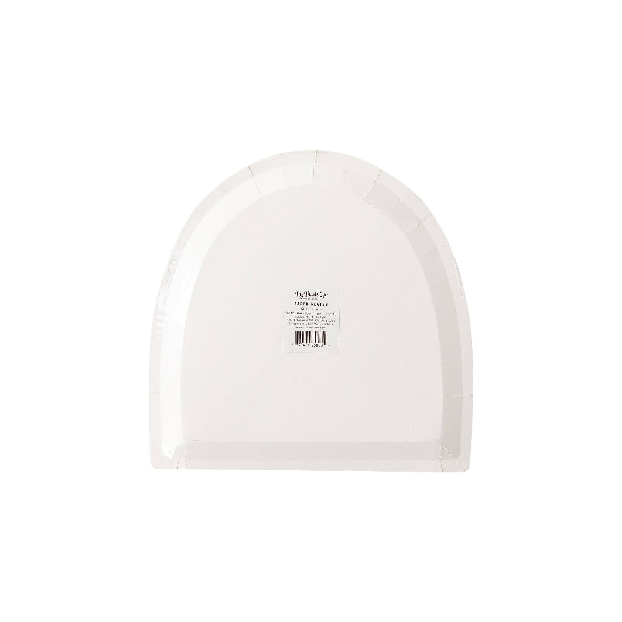 Rainbow Shaped Plate - 8 PK