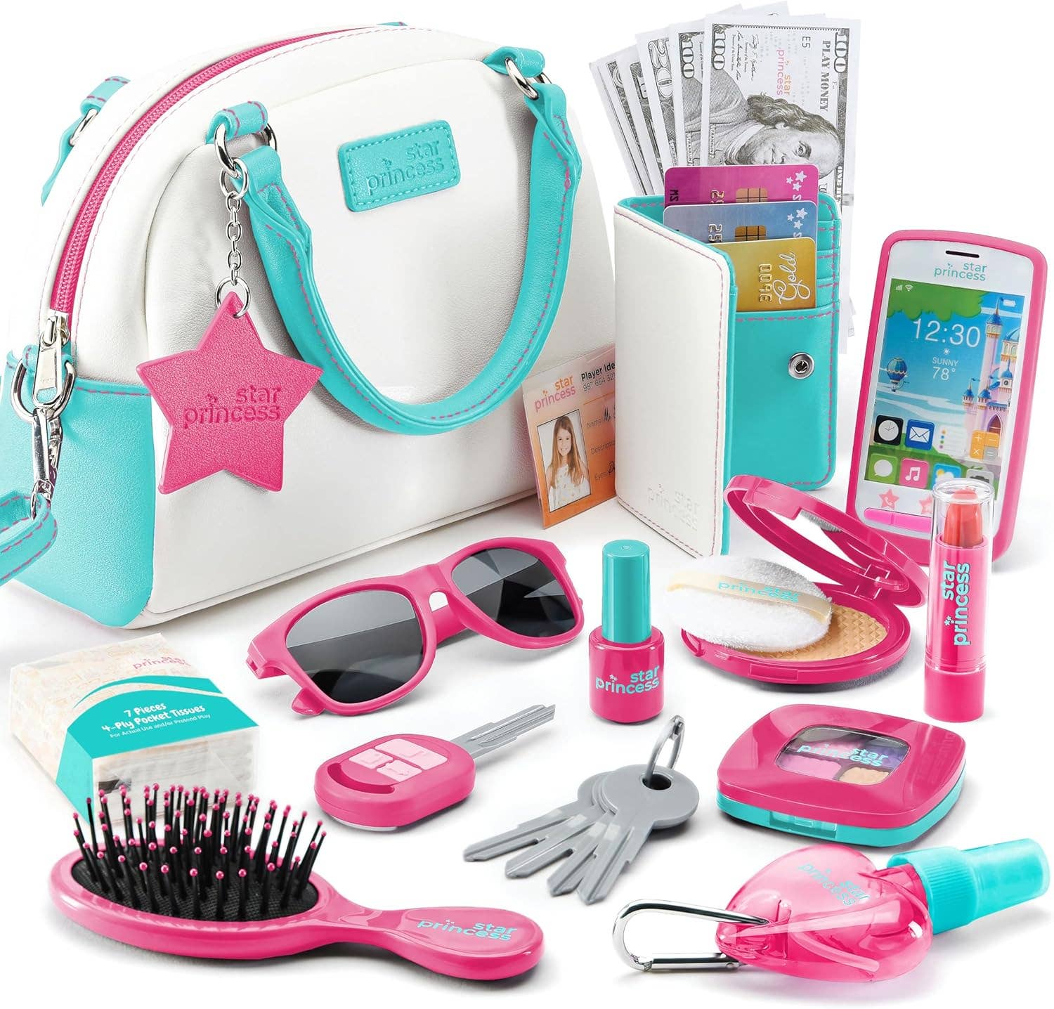Deluxe Pretend Play Purse Set with Accessories