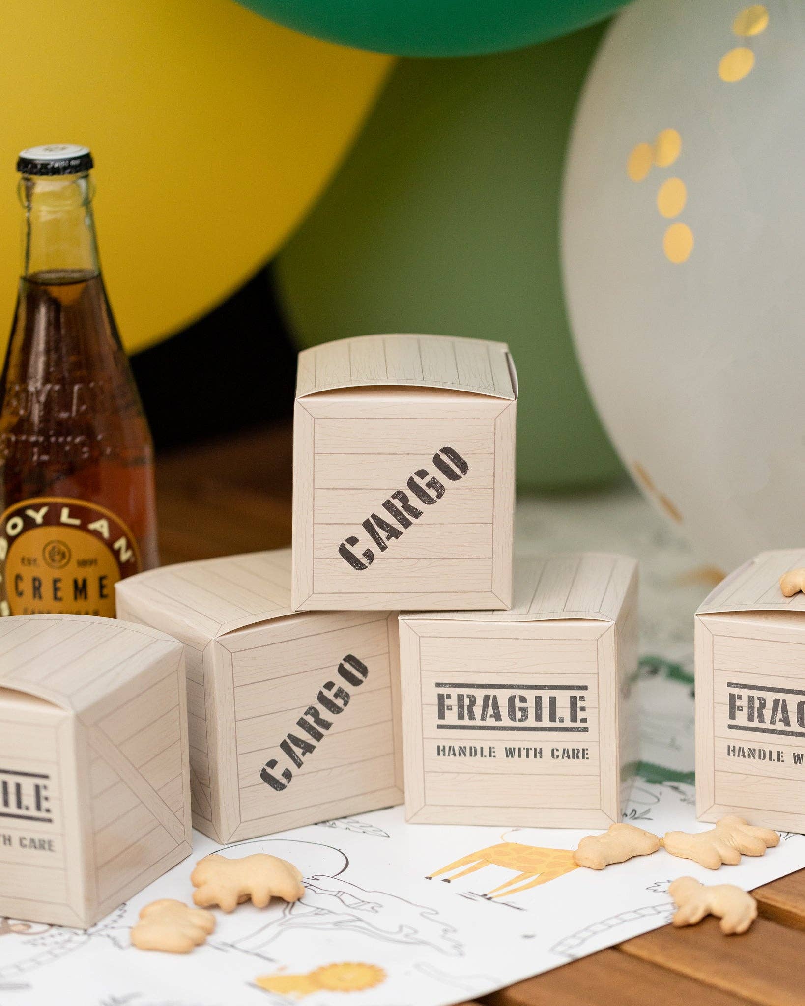 Safari Cargo Box Treat Boxes - 8 PK