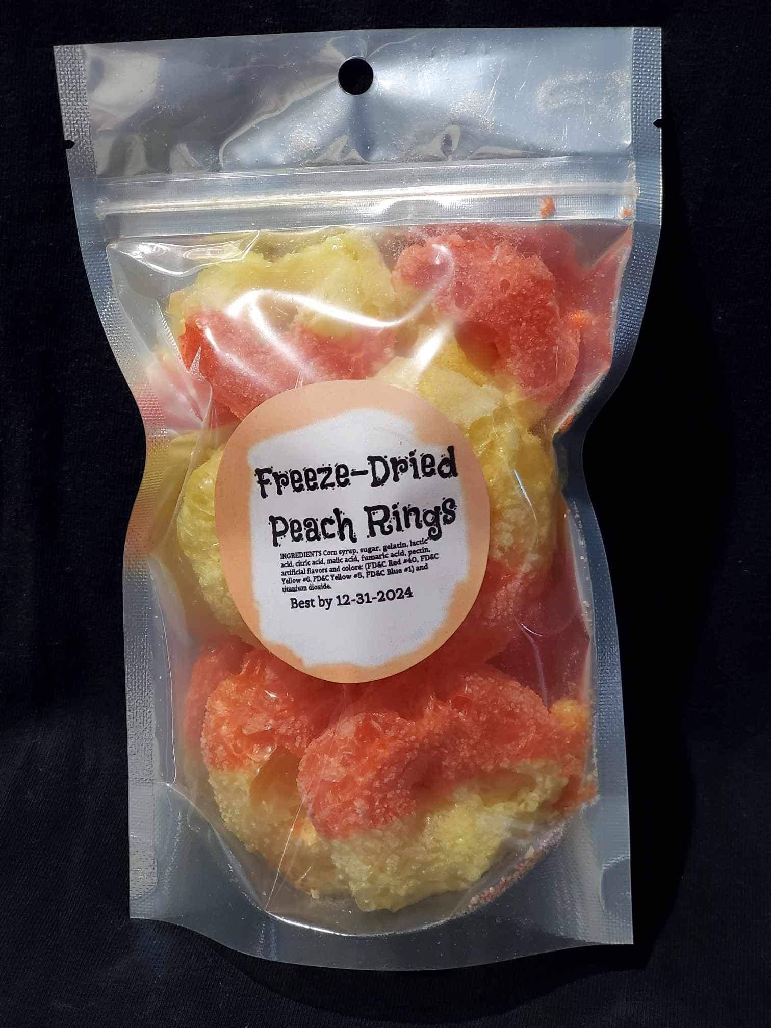 Freeze Dried candy Fruit Rings: Peach