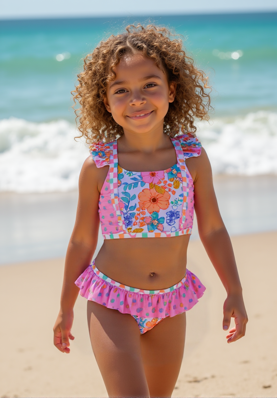 Nora Swimsuit - Flamingo Fantasy