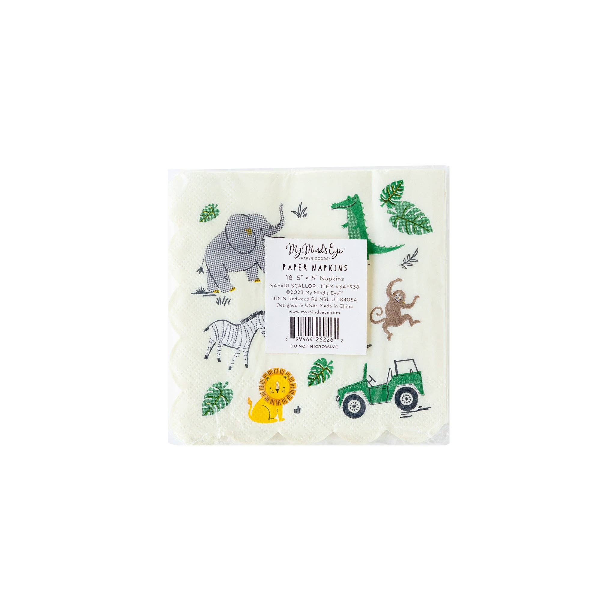 Safari Cocktail Paper Napkin - 18 PK