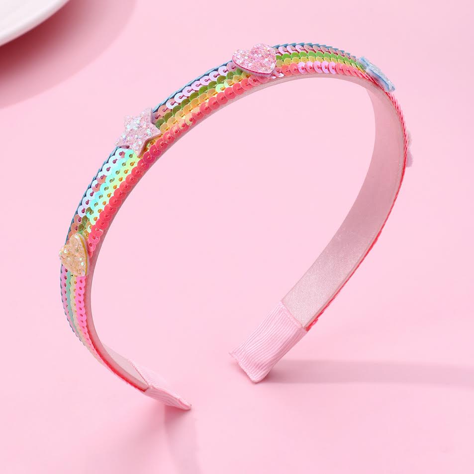 Sequin Headband - Rainbow Run