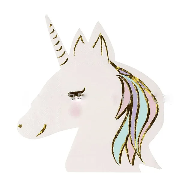 Unicorn Gold Foil Napkins - 8 PK