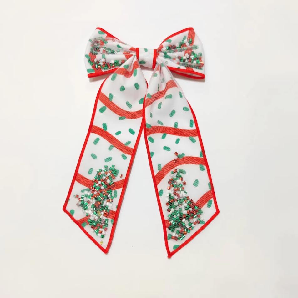 Mesh Shaker Bow - Tree Cake Twist