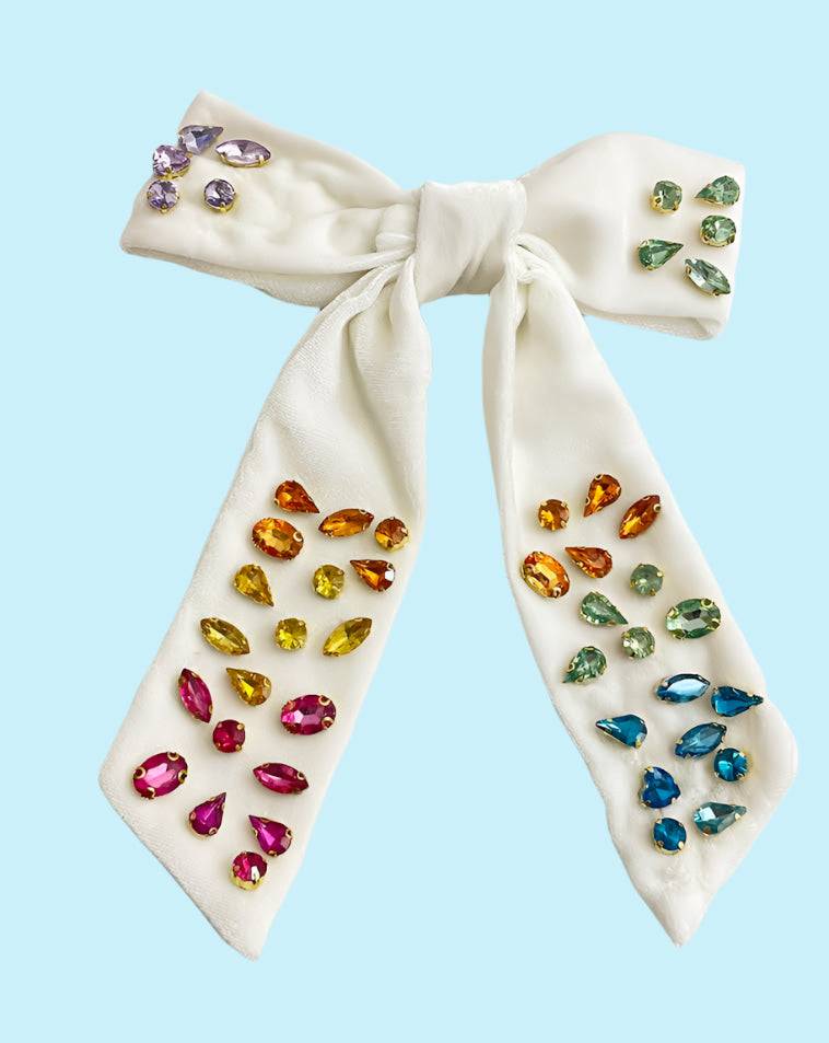 Rhinestone Hair Bow - Bling It On