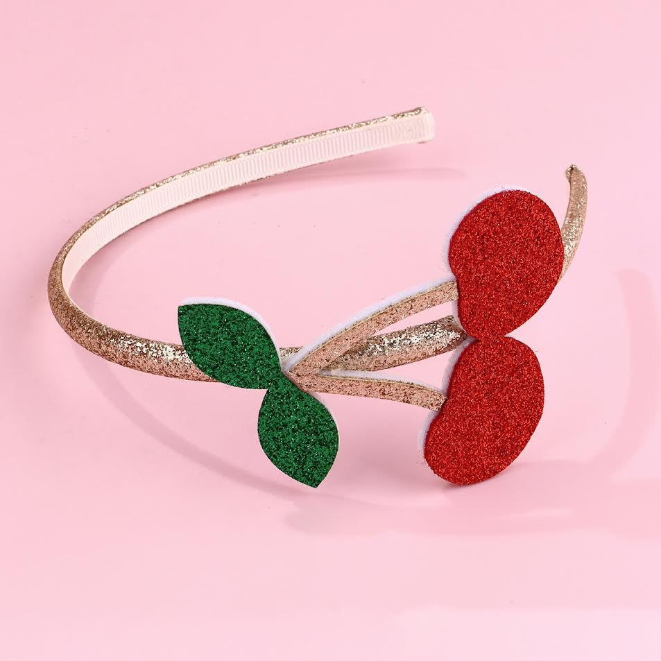 Glitter Headband - Cherry on Top