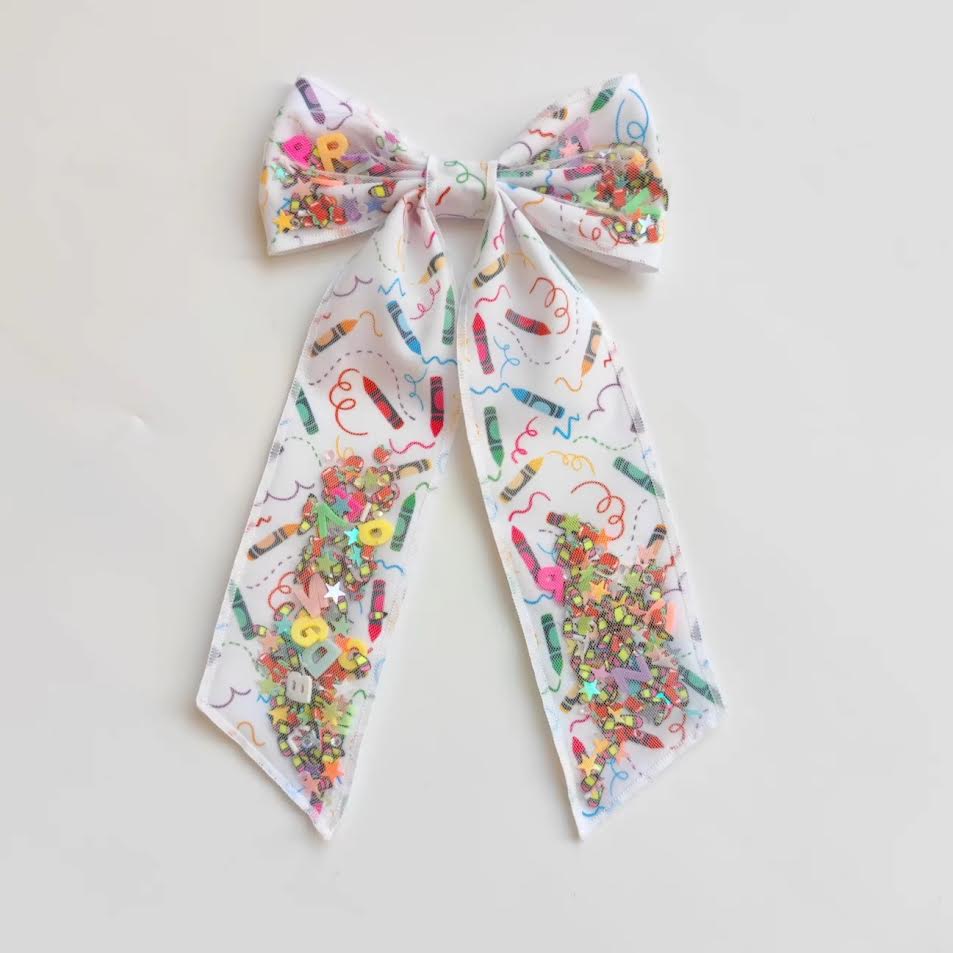 Mesh Shaker Bow - Crayon Cutie