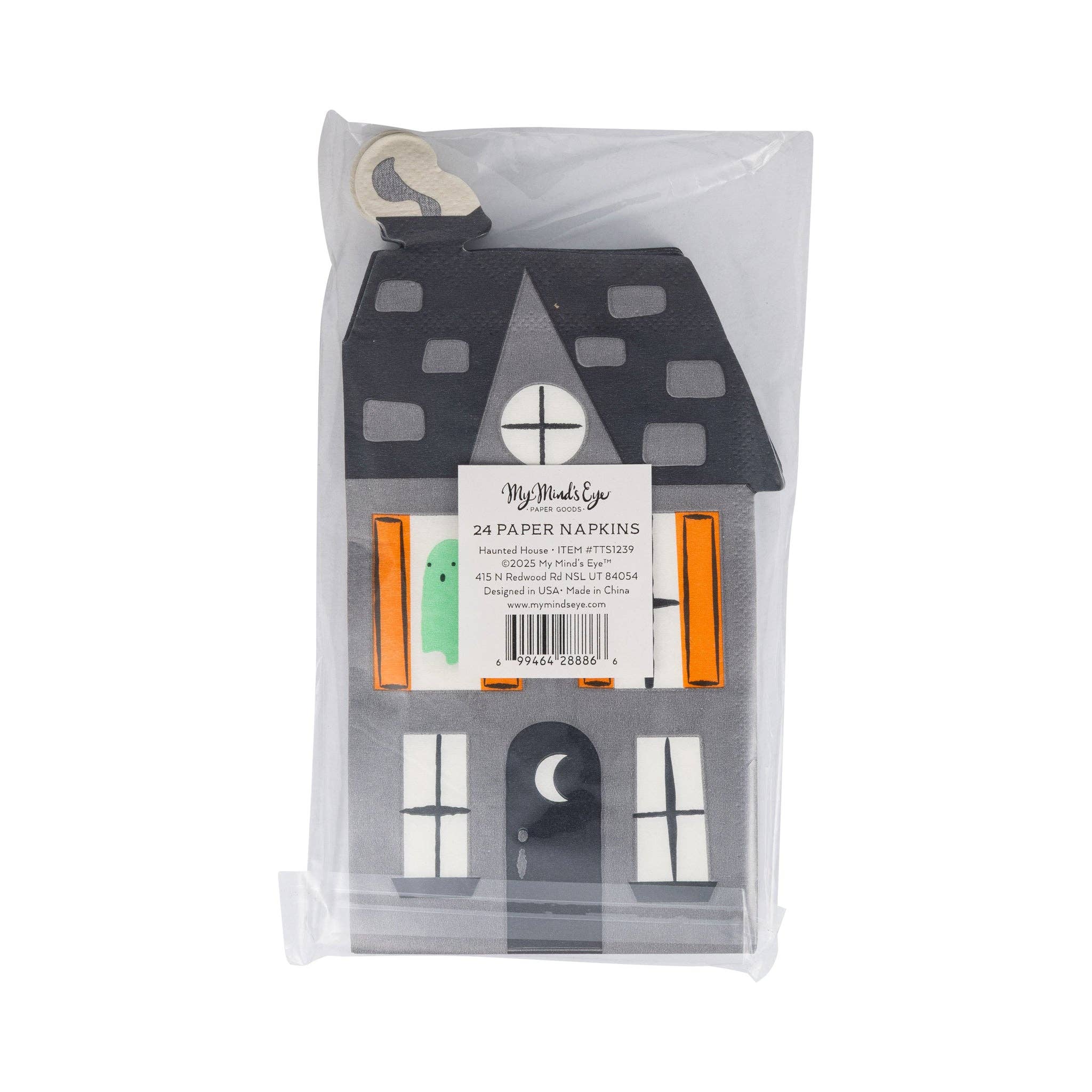 Tricks & Treats House Dinner Napkin - 24 PK