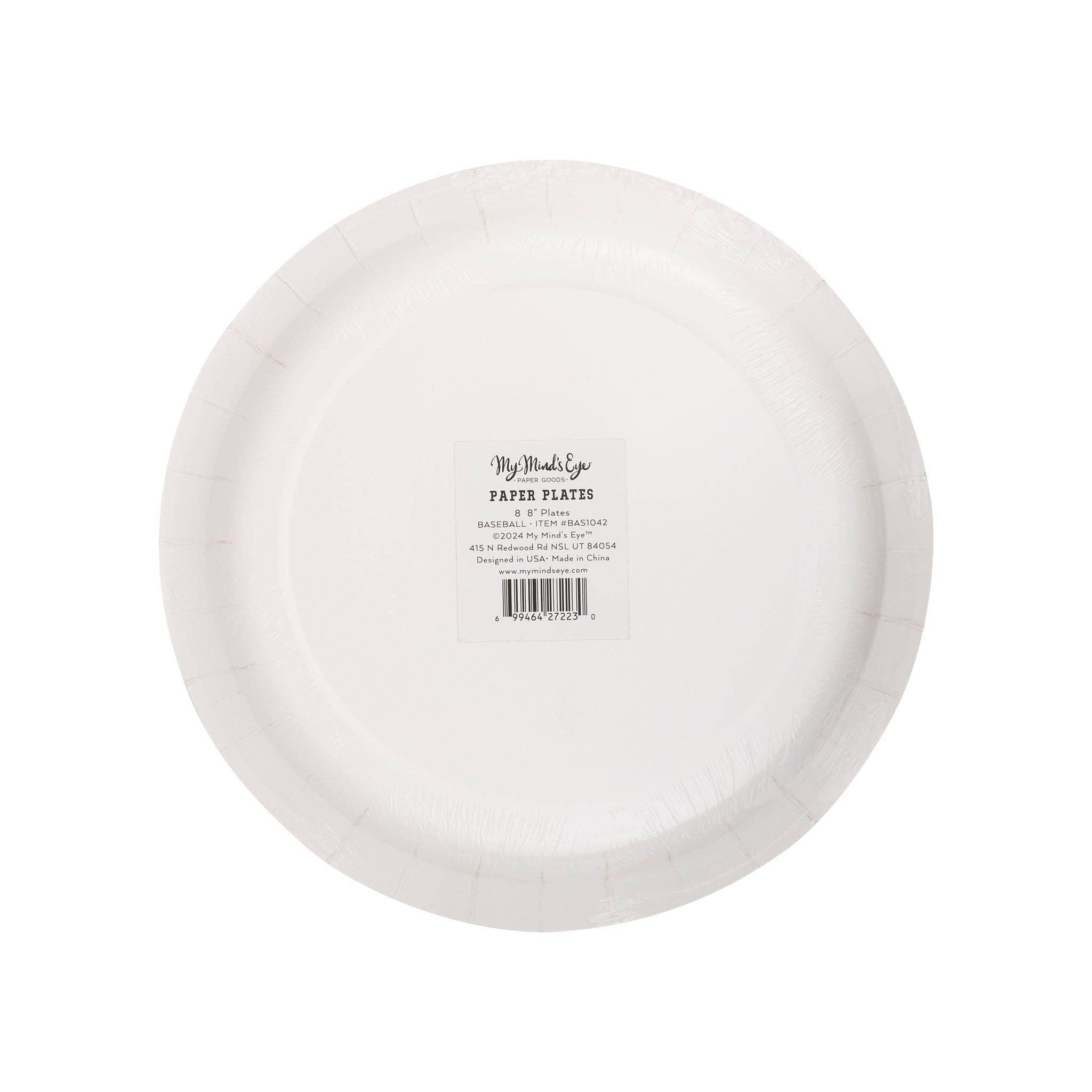 Baseball Paper Plate - 8 PK