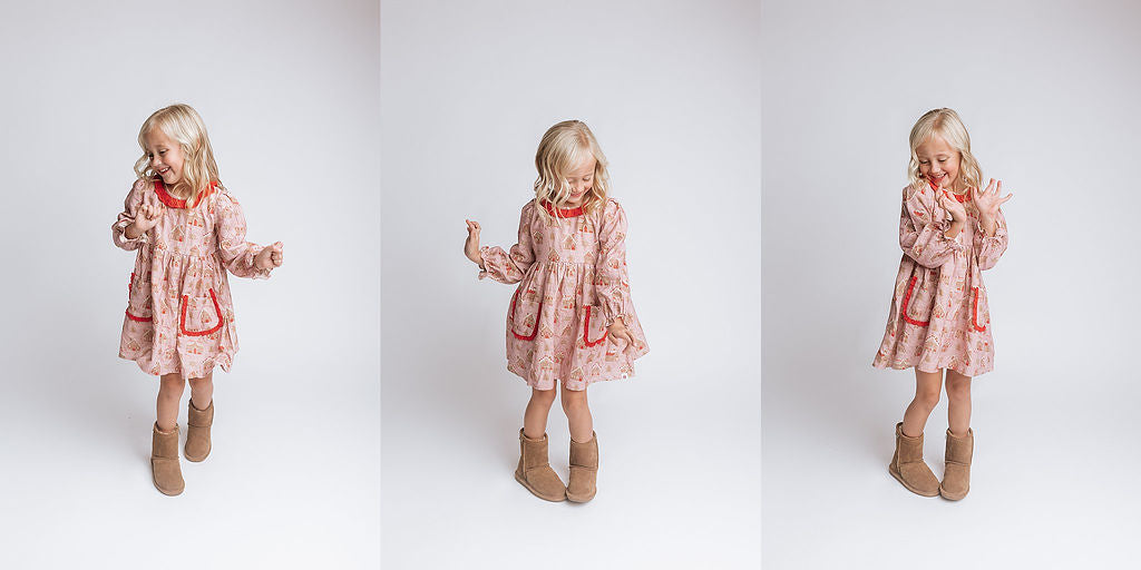 Penelope Knit Dress - Gingerbread Lane