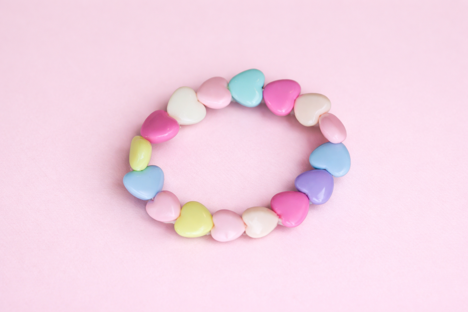 Pastel Hearts Stretch Bracelet