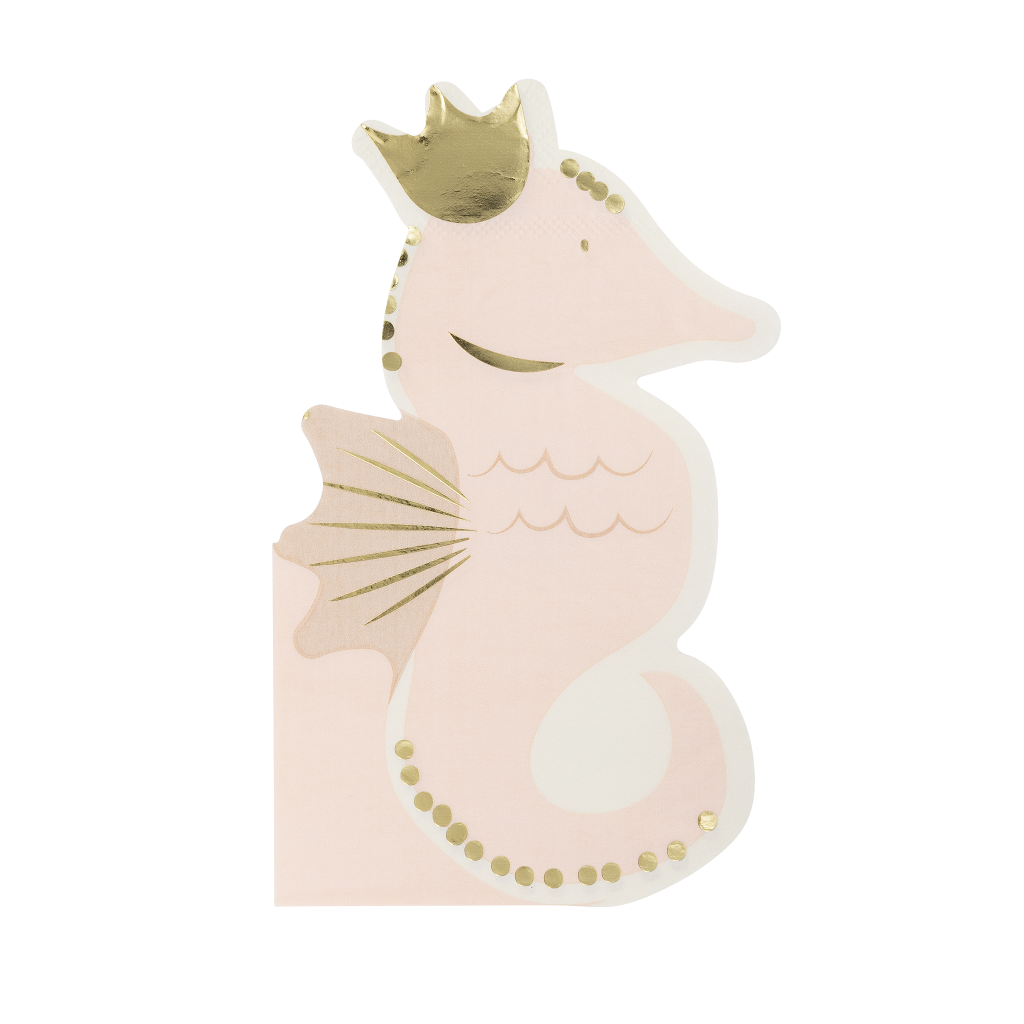 Seahorse Shaped Napkin - 18 PK