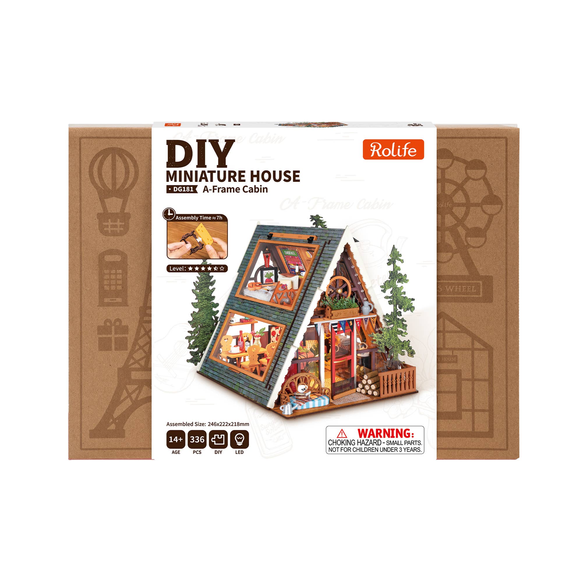 A-Frame Cabin DIY Miniature House