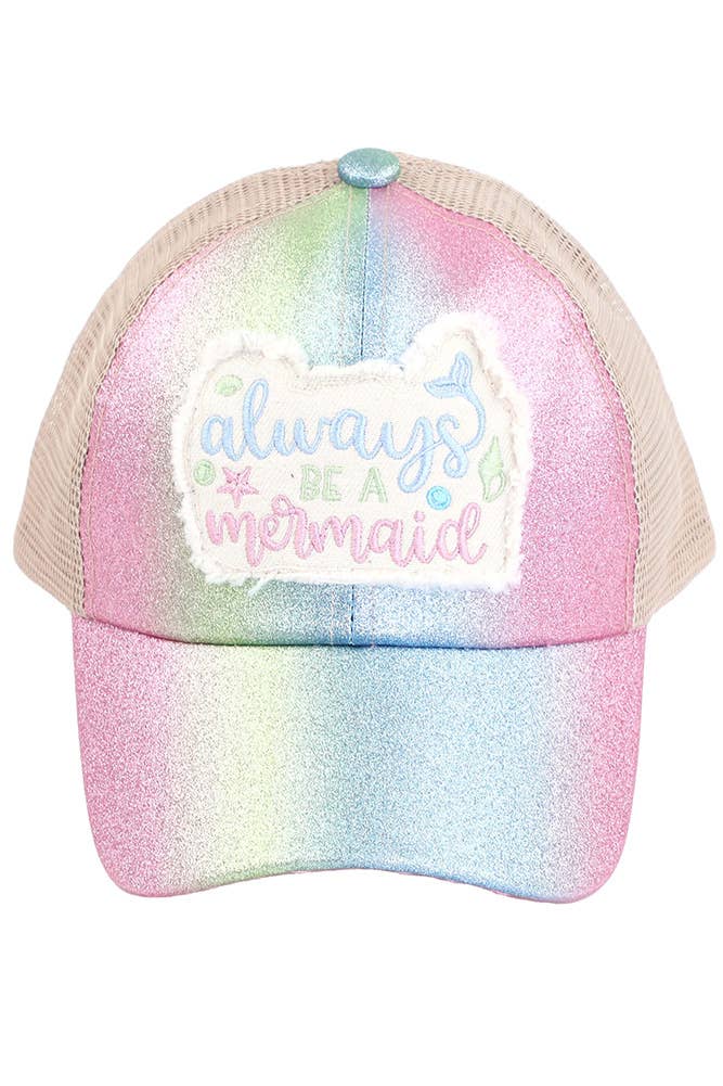 C.C Kids Patch Pony Cap | Always Be A Mermaid (Multi)