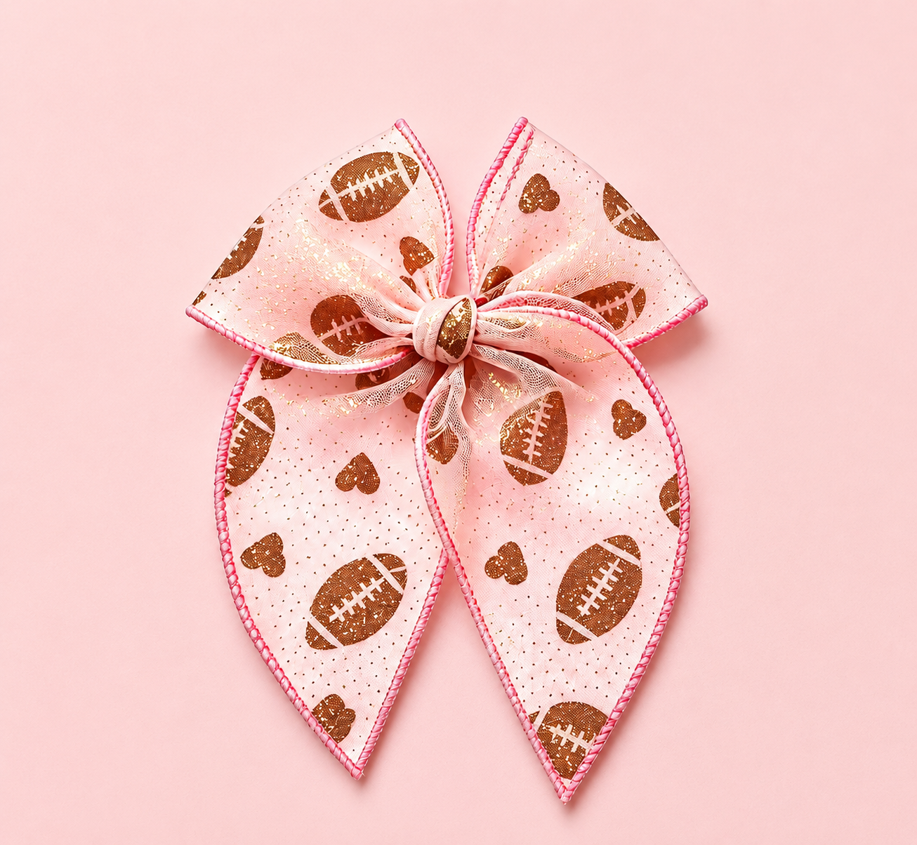 Glitter Hair Bow - Game Day Girlie