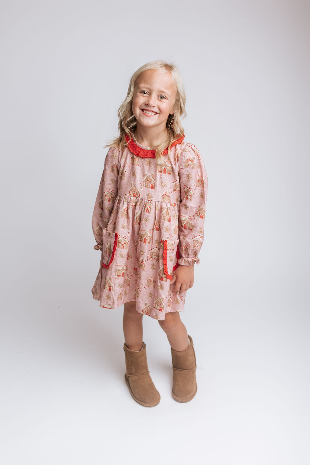 Penelope Knit Dress - Gingerbread Lane