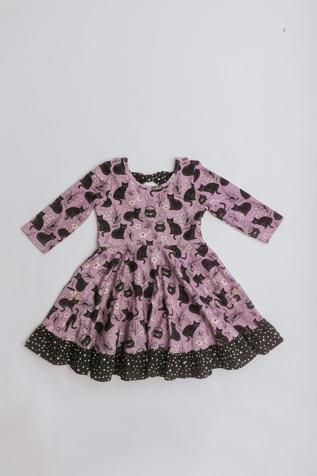 Elara Knit Dress - Mystic Meow