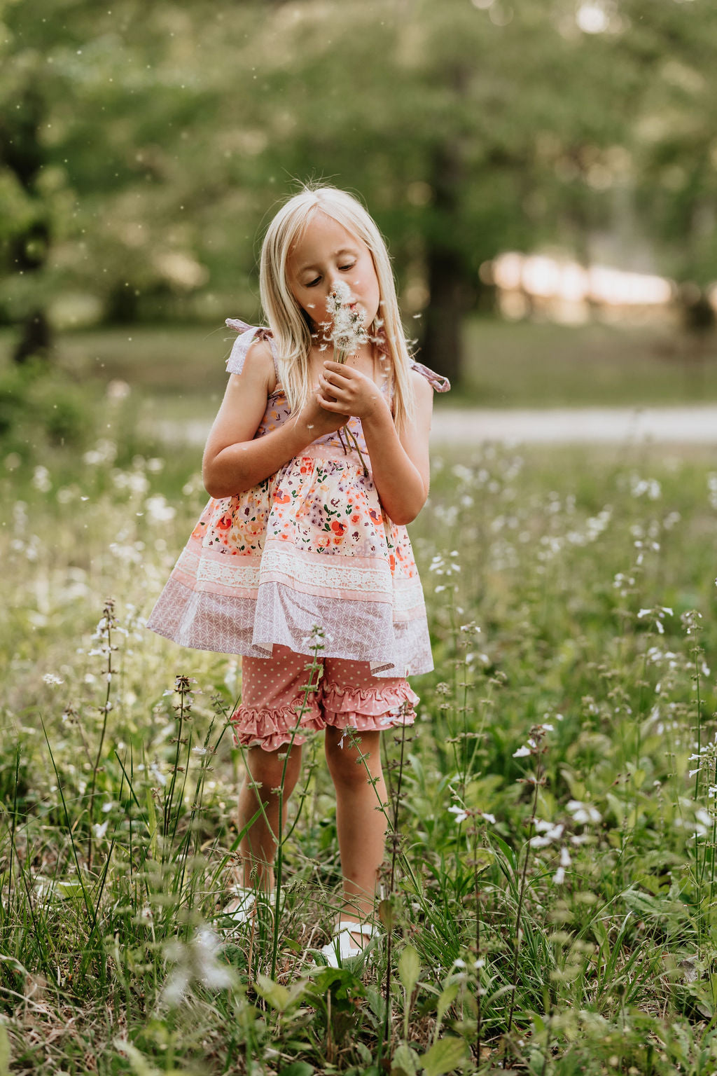 Ruffle Shorts - Garden Gala