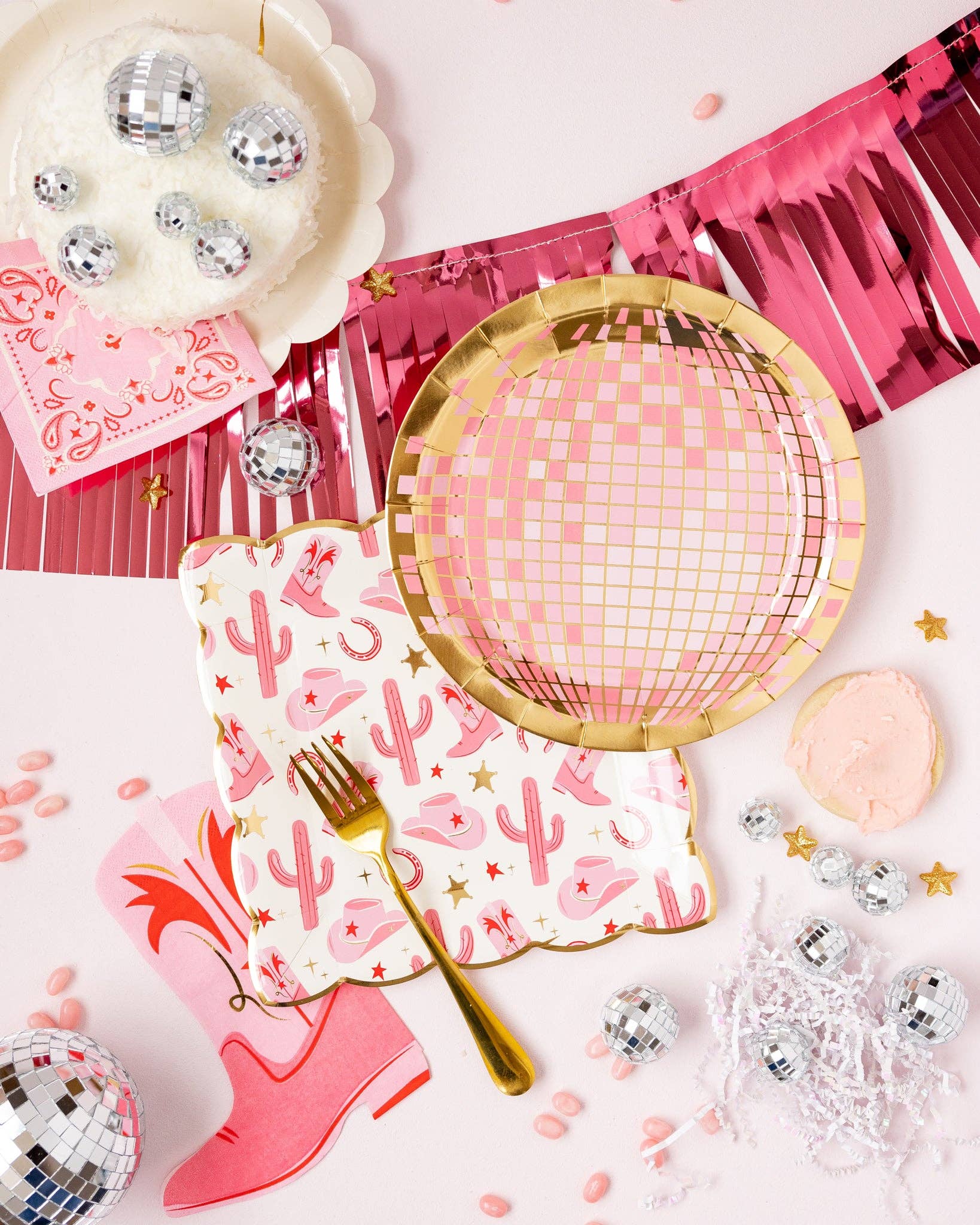 Disco Ball Paper Plate - 8 PK