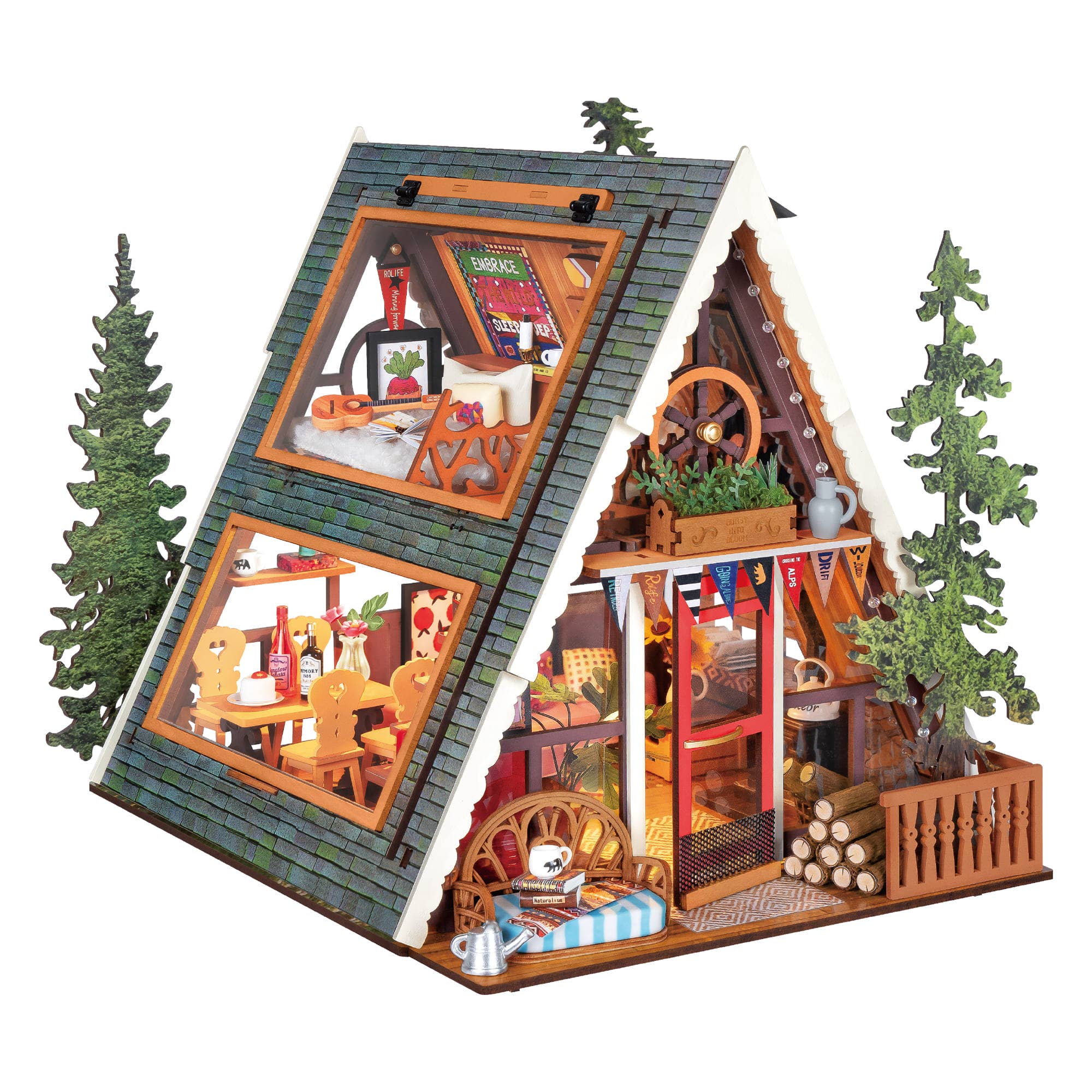 A-Frame Cabin DIY Miniature House