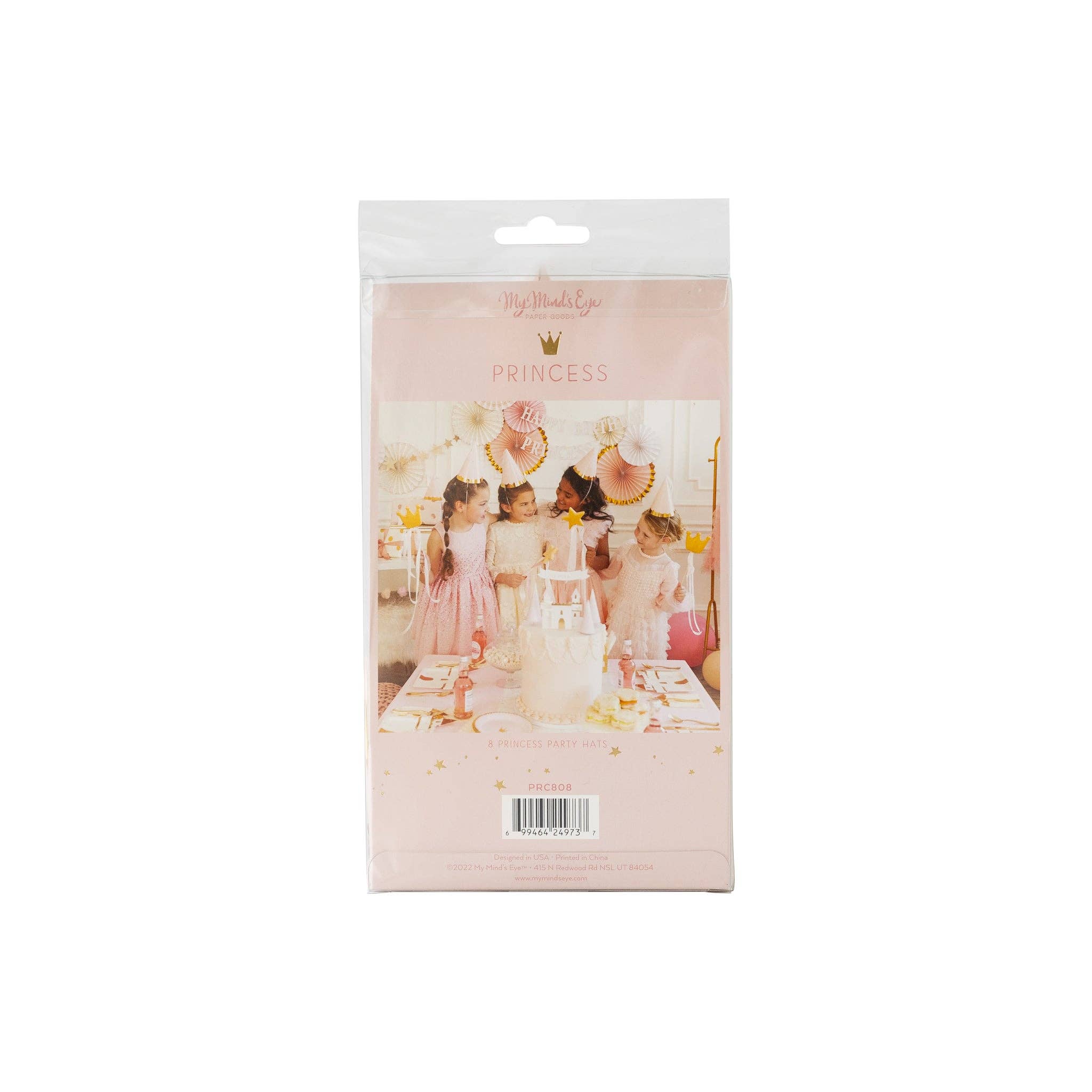 Princess Party Hats - 8 PK