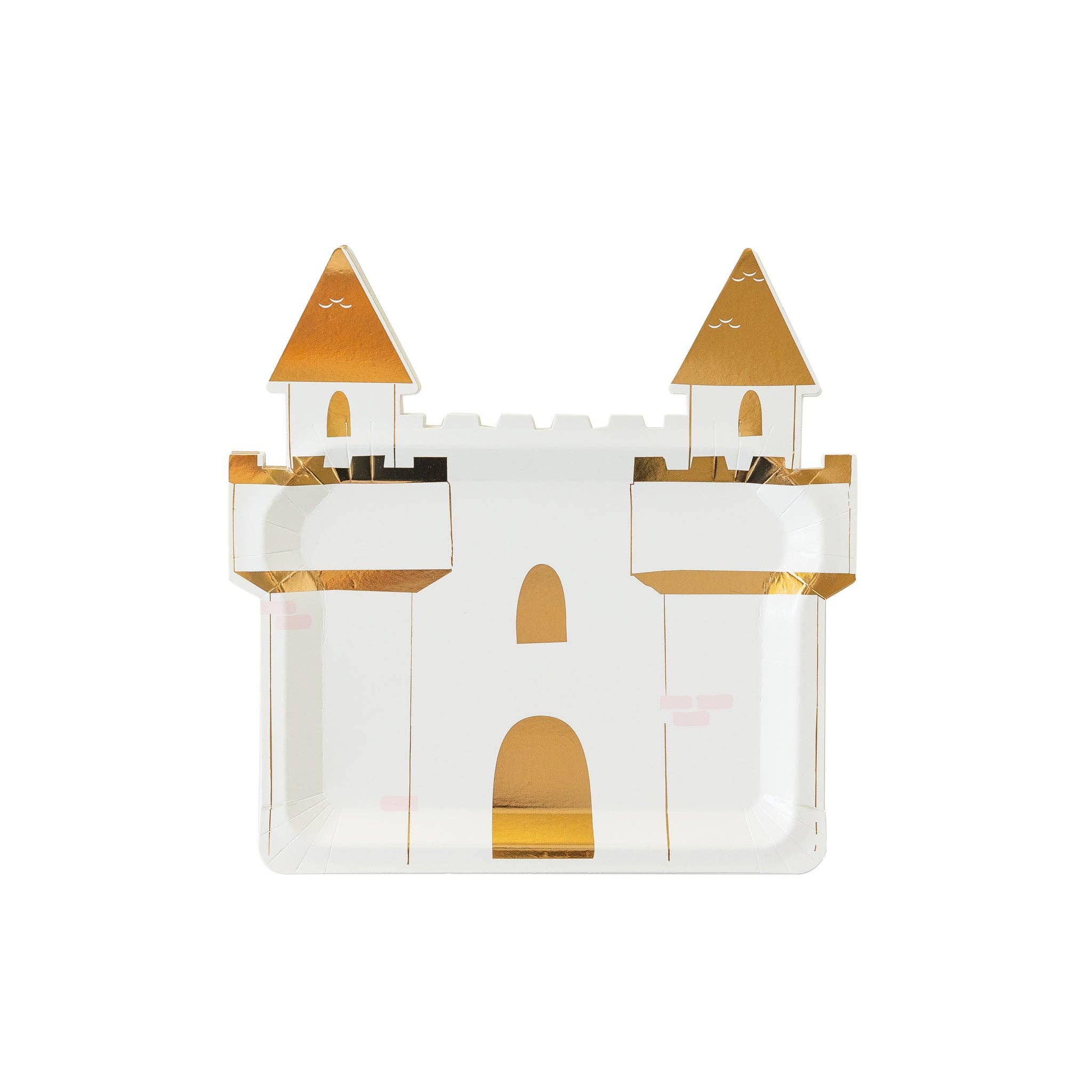 Princess Castle Shaped Plate - 8 PK