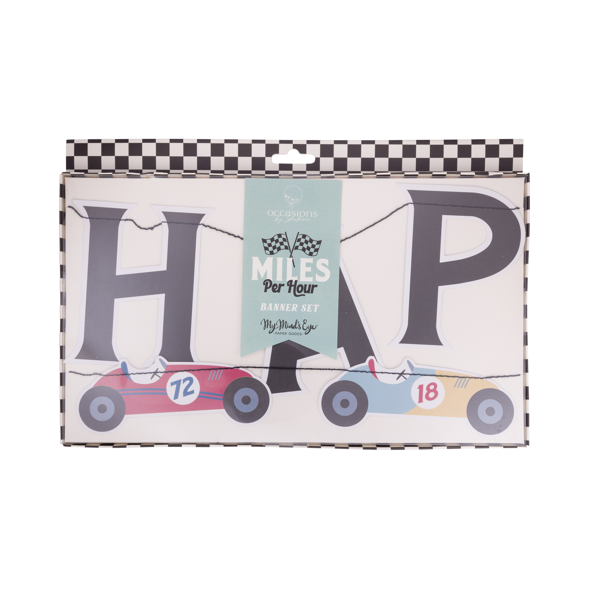 Race Car Birthday Banner Set