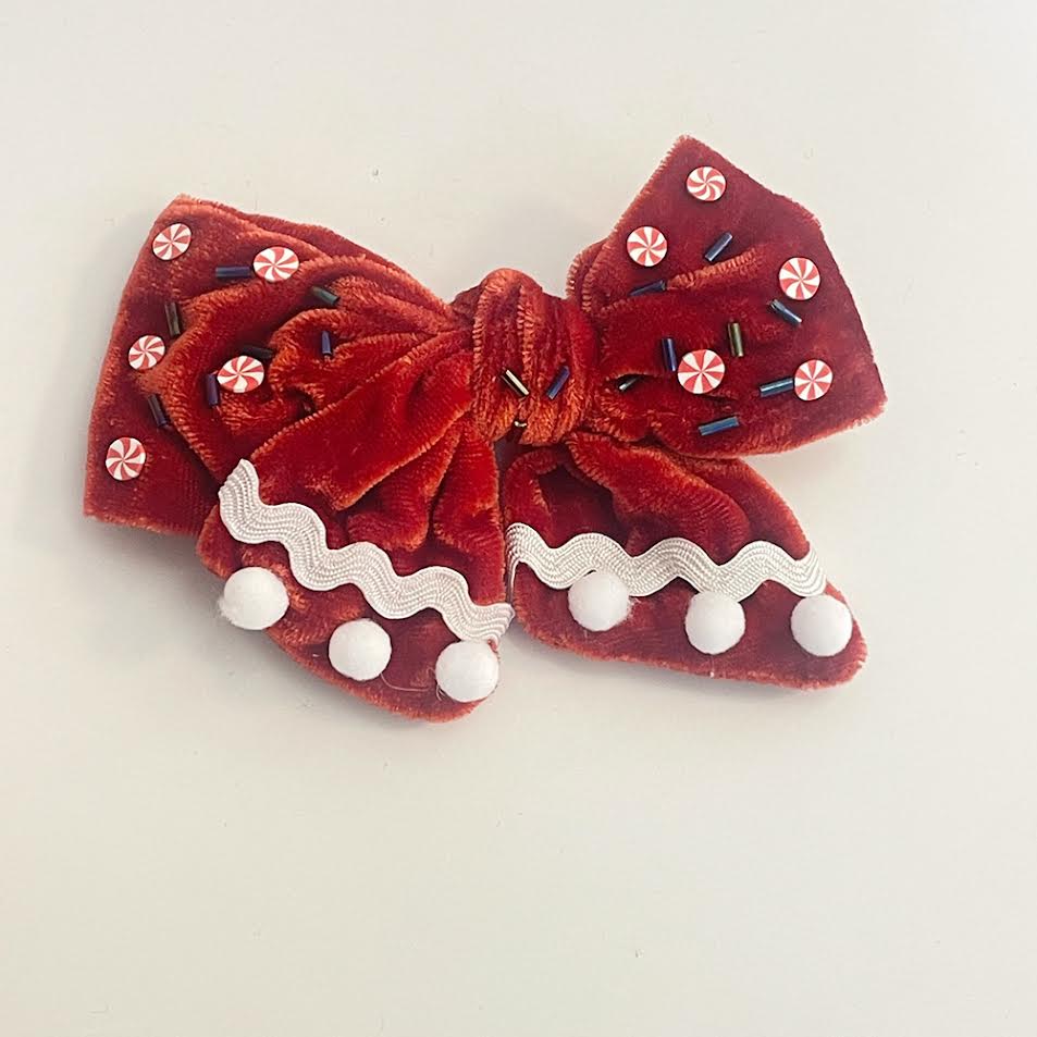 Candy Cane Lane Bow