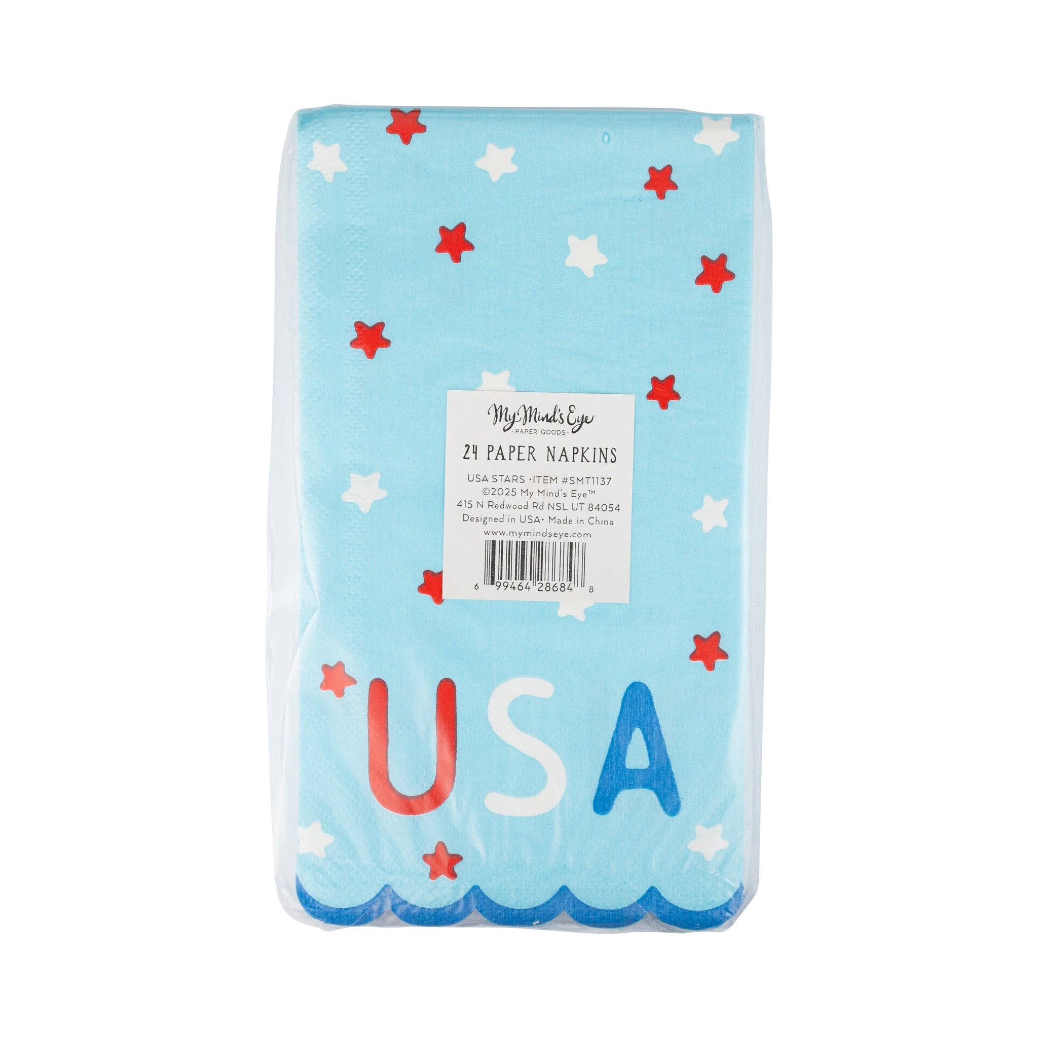 USA Stars Napkin - 24 PK