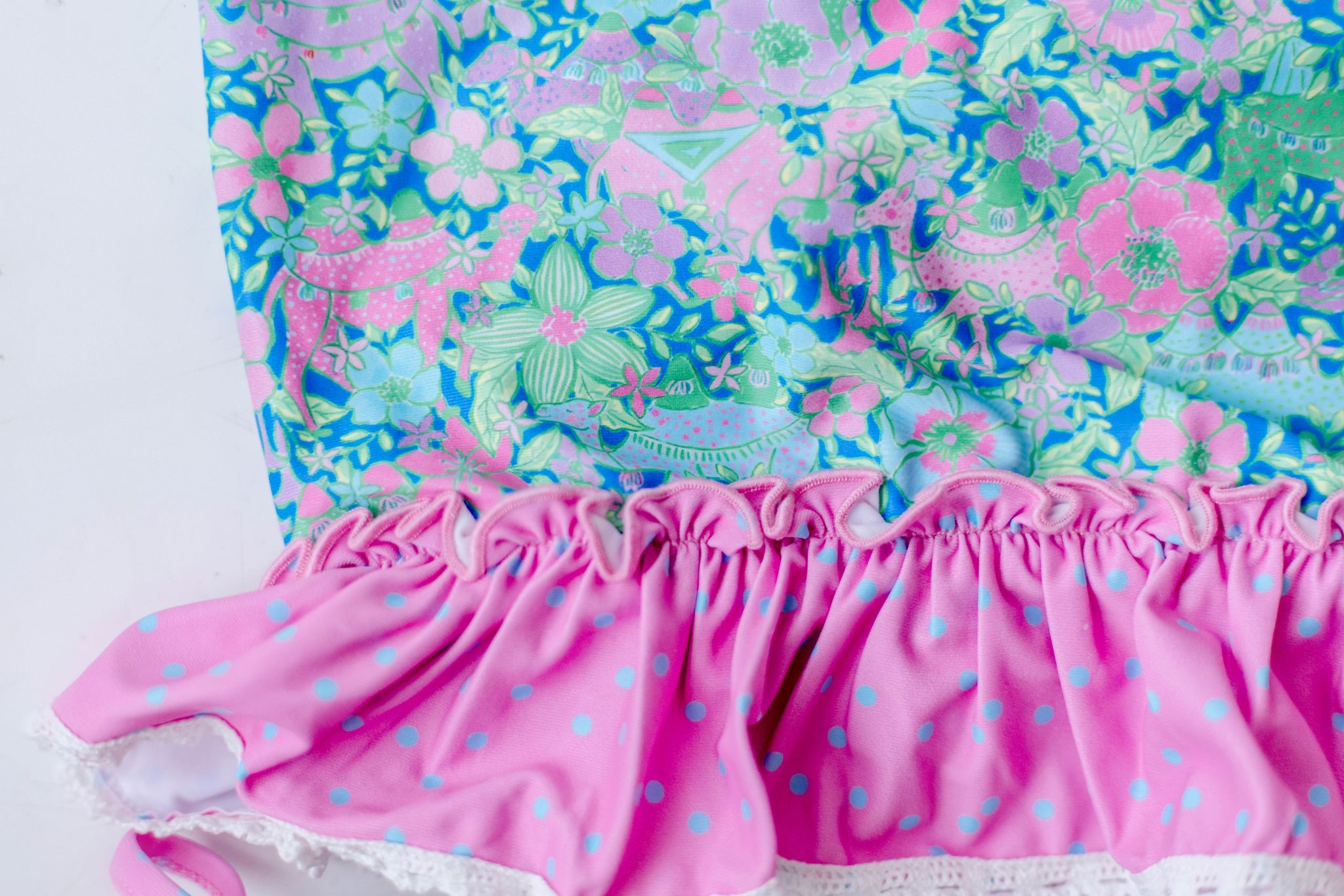 Waverly Shirred Swimsuit - Island Hibiscus