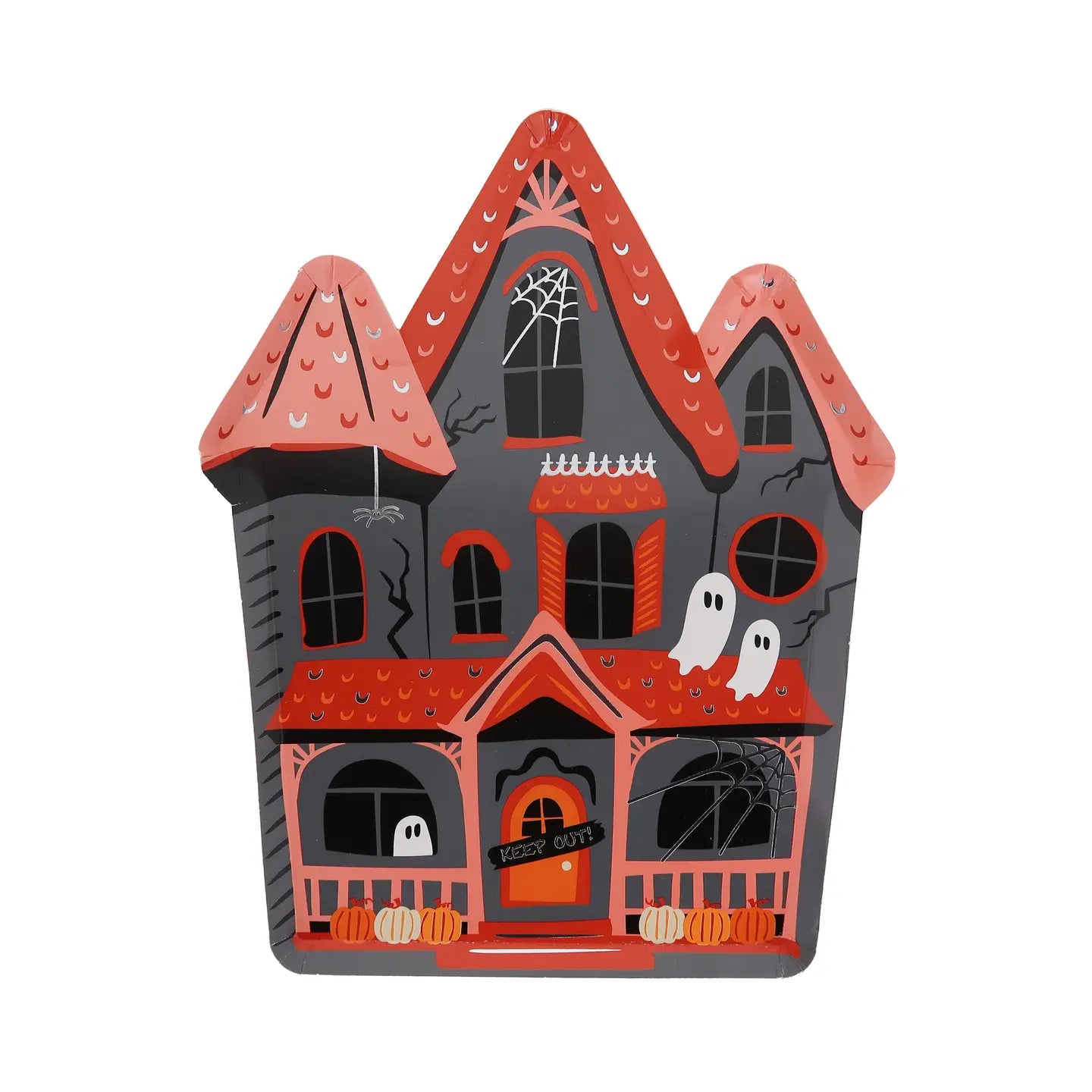 Trick or Treat Street Haunted House Plates - 8 PK