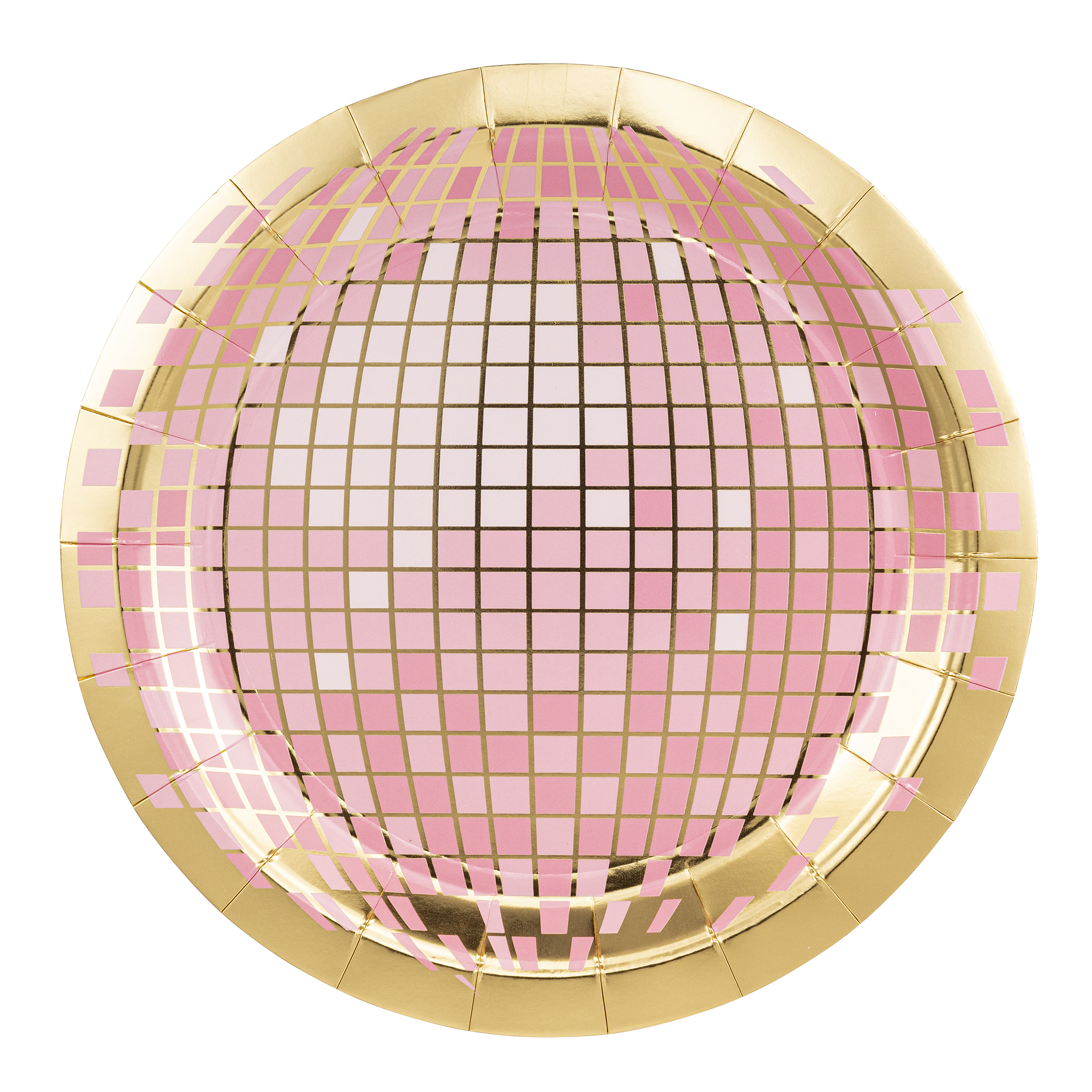 Disco Ball Paper Plate - 8 PK