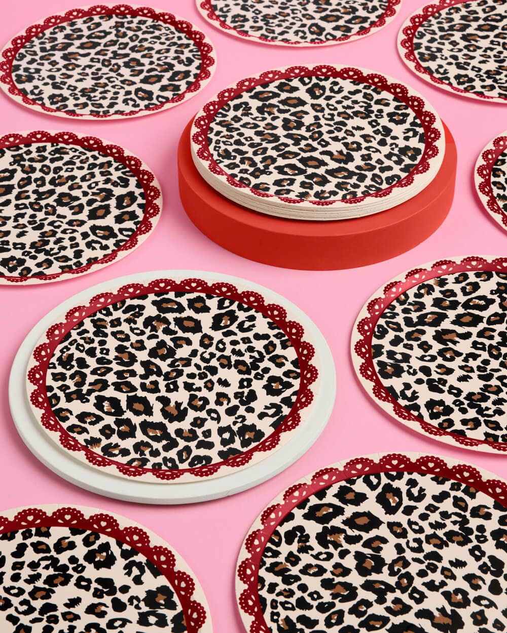 Cheetah Print Paper Plates - 25 pk